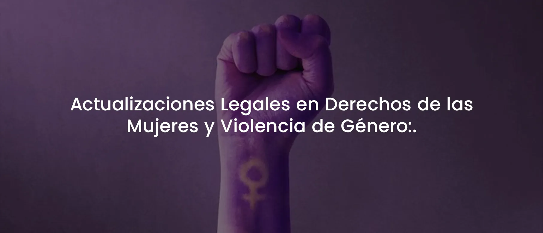 Actualizaciones Legales en Derechos de las Mujeres y Violencia de Género