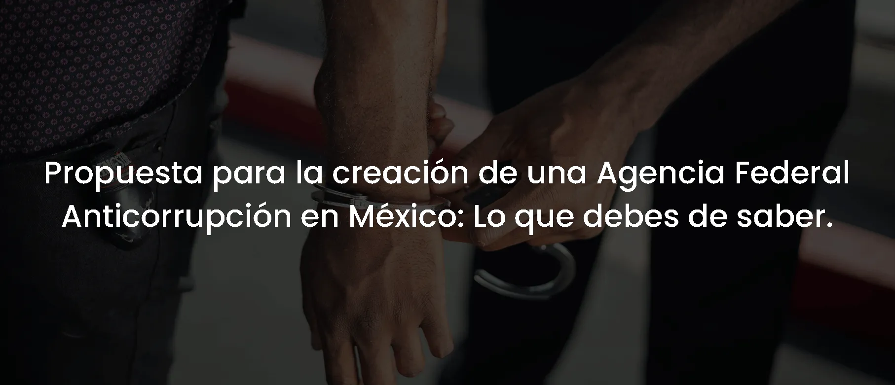 Propuesta para la creación de una Agencia Federal Anticorrupción en México: Lo que debes de saber.